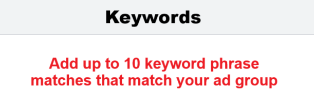 keywords in google ads service business