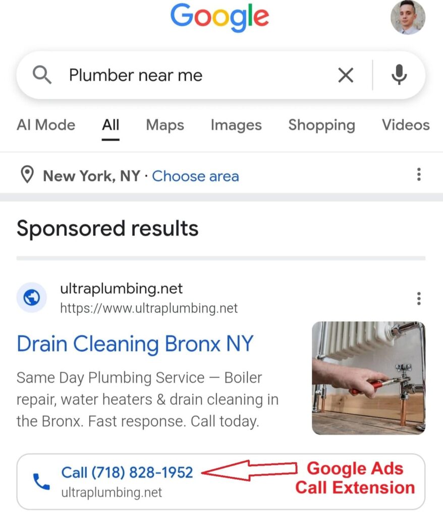 google-ads-call-extension-example